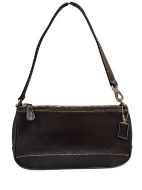 Coach Vintage Hampton Demi Black Smooth Leather Y2K - EUC